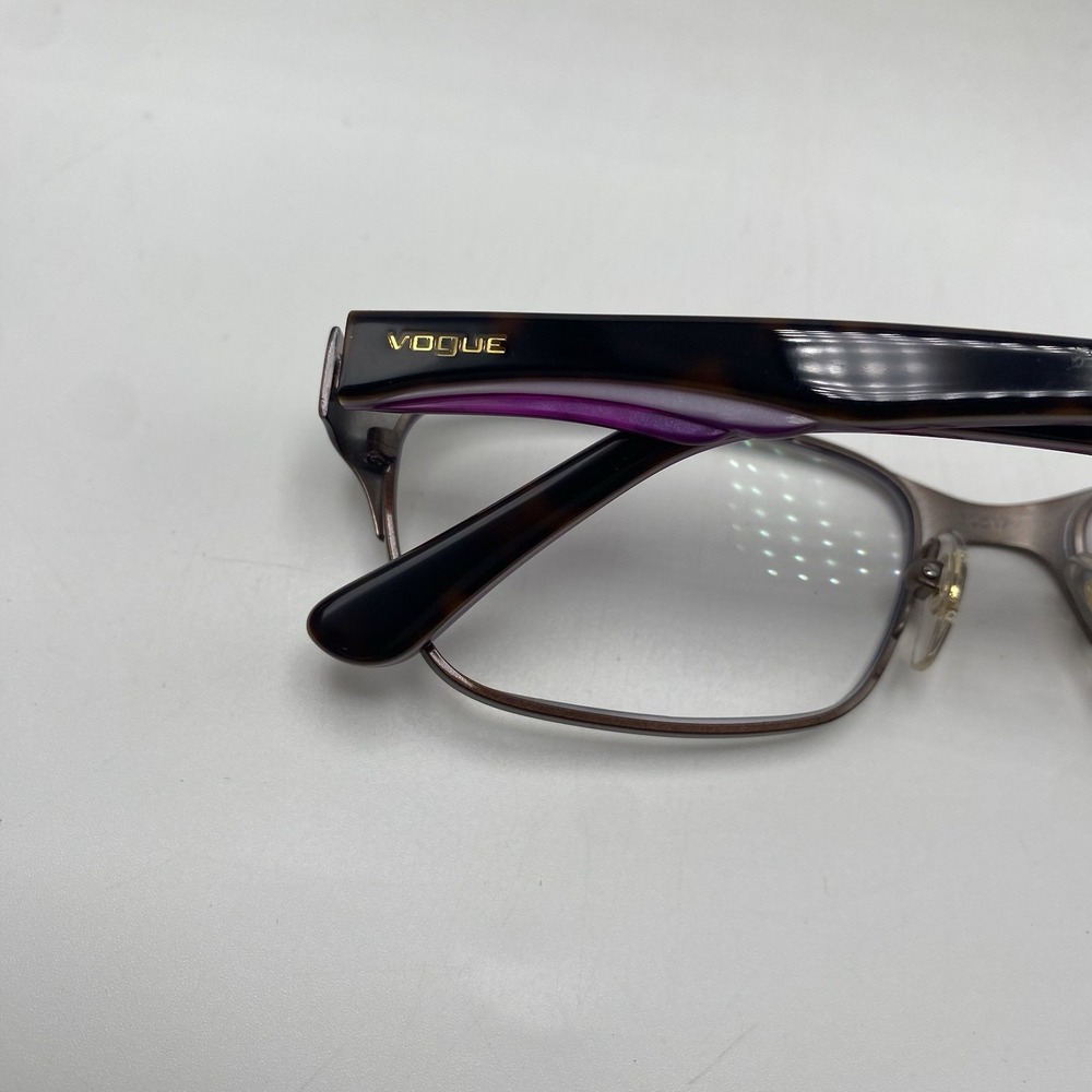 Vogue Eyeglasses FRAMES ONLY VO3918 Cat Eye 52-17-135 Black Purple 246 - Picture 9 of 16